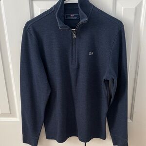 Vineyard Vines Men's Navy Half-Zip Pullover Sweater